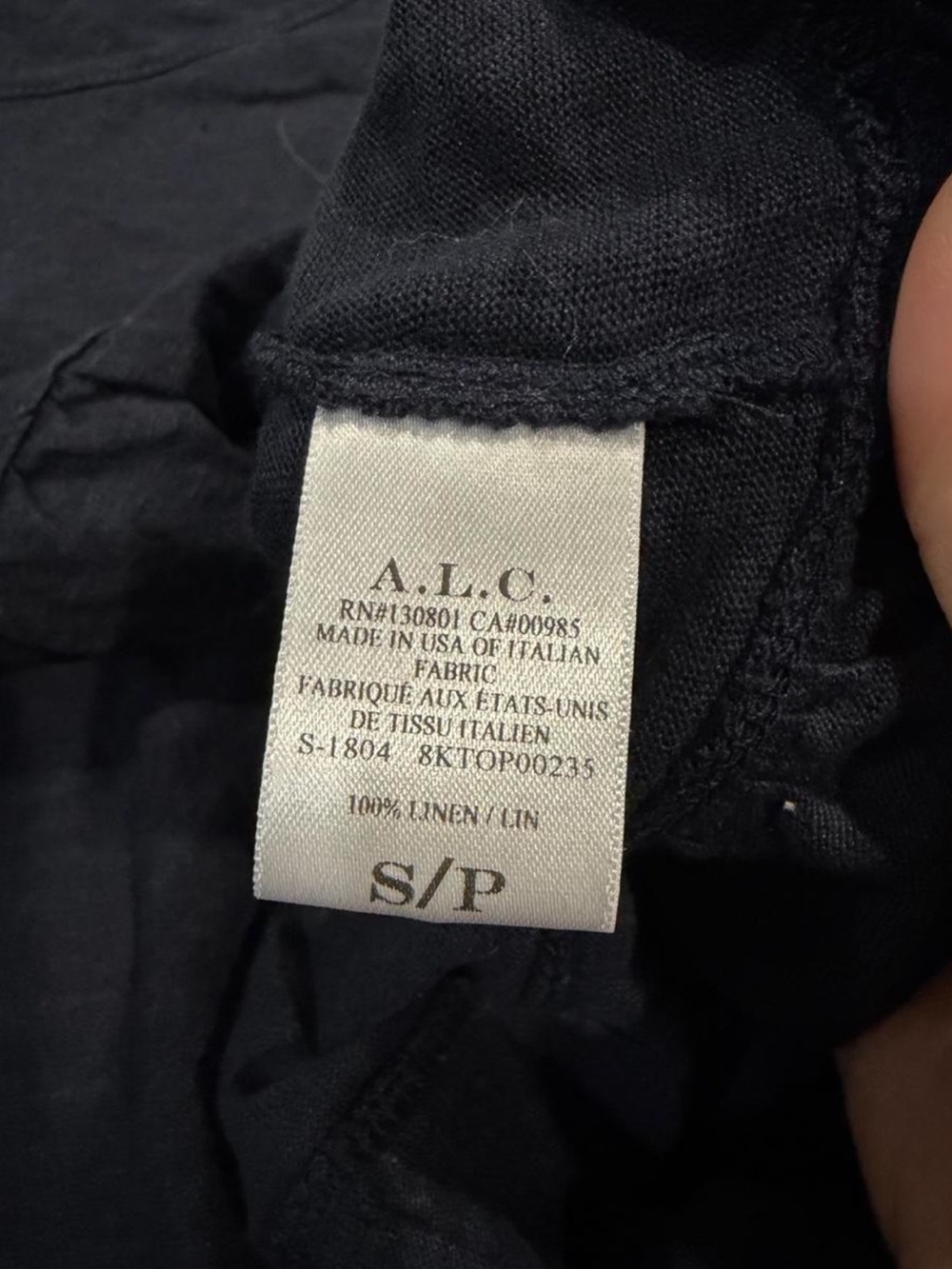 A.L.C. Ruffle Linen Knit Tank Top Small - Picture 7 of 8